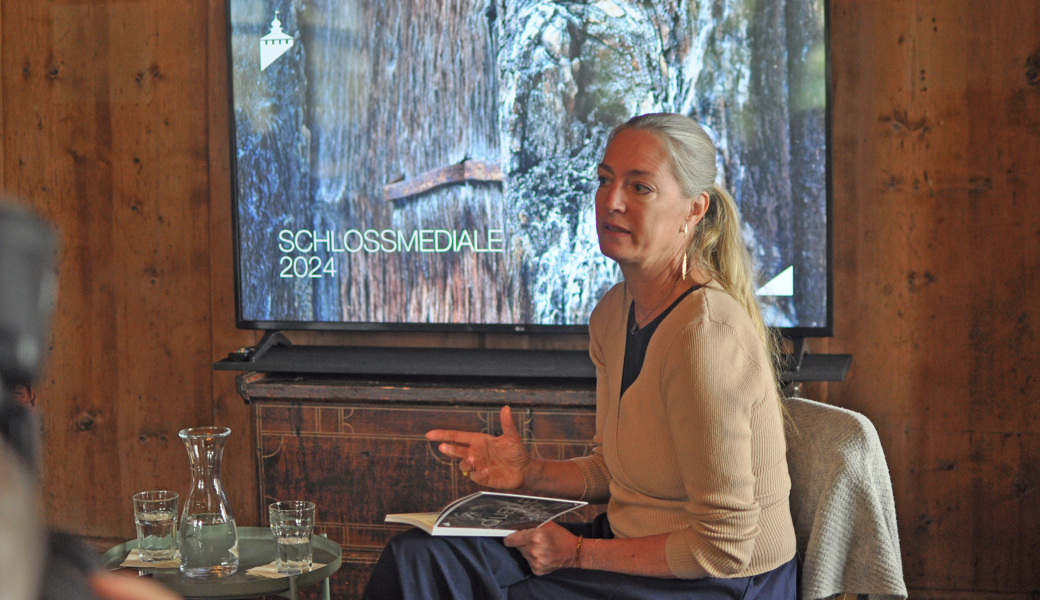 2024 ein letztes Mal als Leiterin der Schlossmediale im Fokus: Mirella Weingarten an der Medienkonferenz.