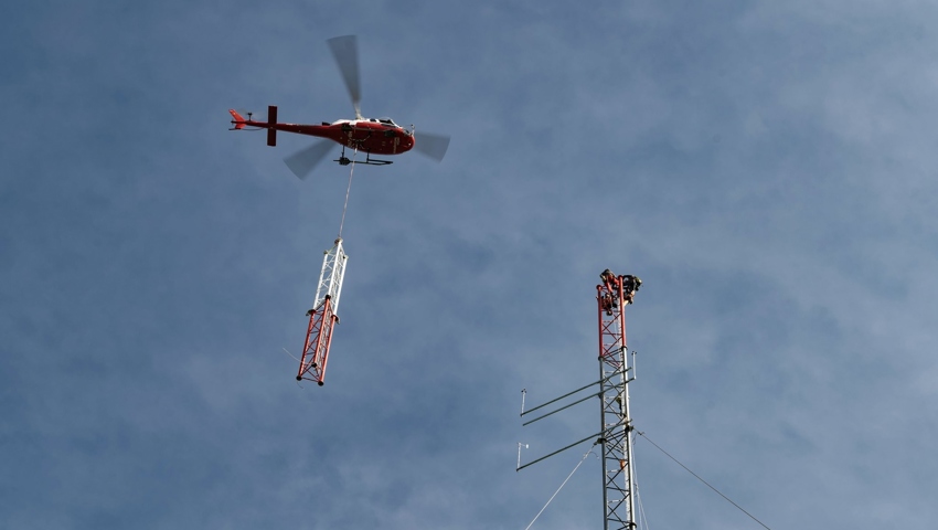 Im April stellte die Axpo am Tannenberg in Waldkirch eine Windmessungsanlage auf.