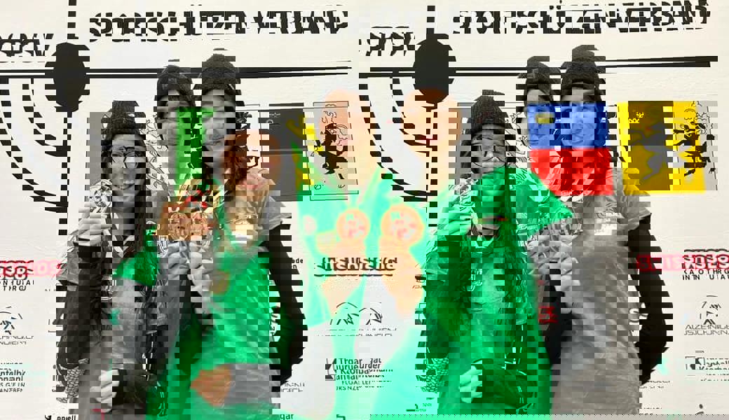  Bronze geholt (von links): Fabienne Sawall, Raffael Eggenberger und Josipa Matanovic. 