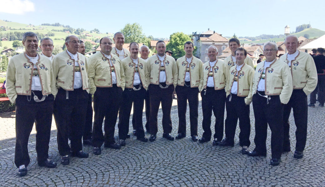  Stolz auf die Höchstnote «Sehr gut»: Der Grabser Jodlerklub Bergfinkli war in Appenzell erfolgreich. 