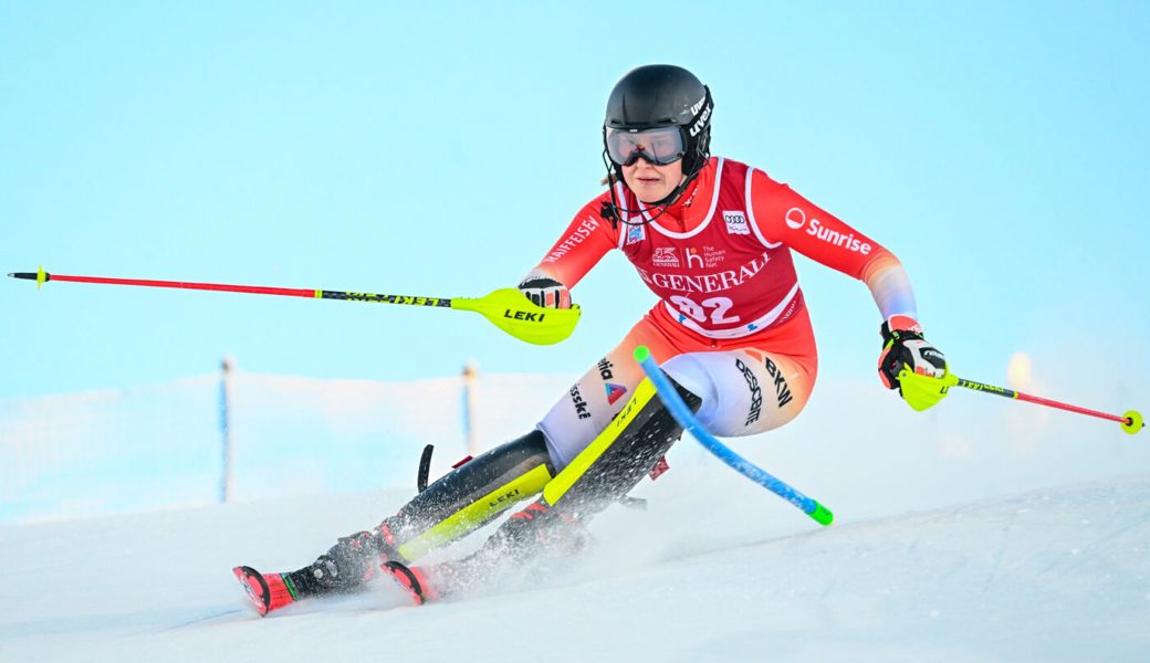  Lorina Zelger im ersten Lauf des Slaloms am Sonntag in Levi. 