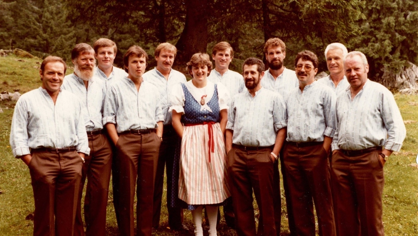 Das Churfirstenchörli vor 40 Jahren. 