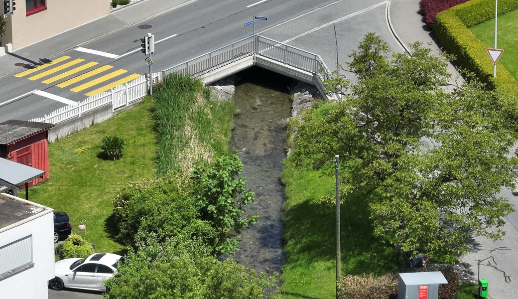 Der Sevelerbach vor der Revitalisierung.