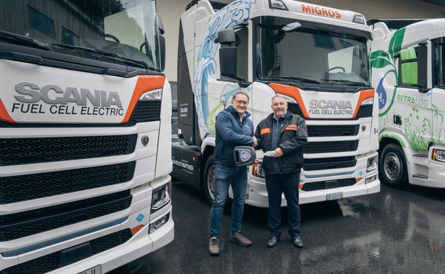 «Der Regen ist die pure Energie»: Migros Ostschweiz gibt Wasserstoff-Lastern einen Schubs