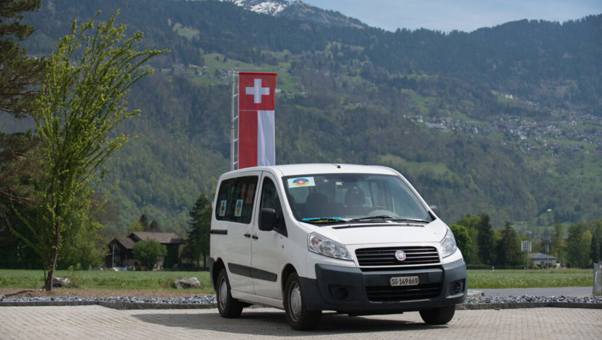  Der Kleintransporter des Vereins war viermal in der Ukraine. 