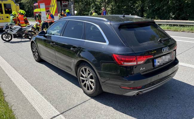 Autobahn A 13 wegen Streifkollision 45 Minuten gesperrt