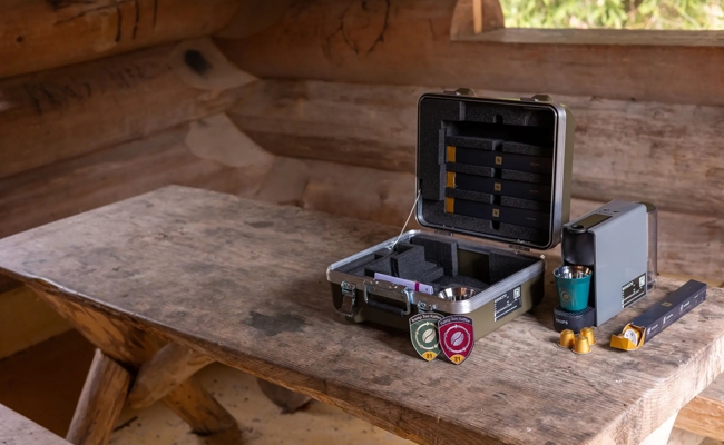 Für einen gediegenen WK: Kaffee aus dem Kampfkoffer