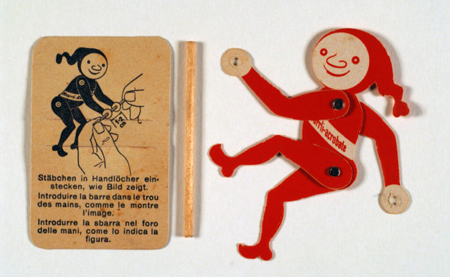 Werbeartikel gab es schon damals: Wie turnte doch der Knorrli in der Hand