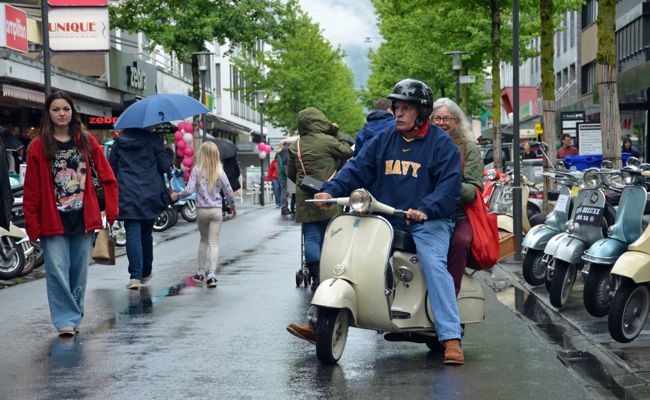 100 Vespisti trotzten Regen und Kälte