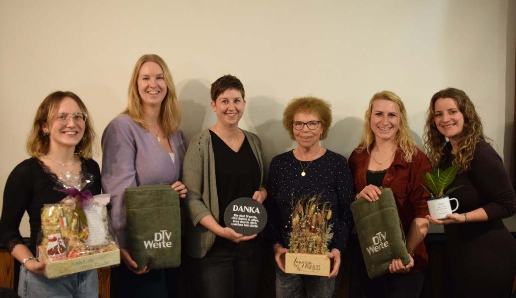 Wechsel im Vorstand und spezielle Ehrungen beim DTV Weite