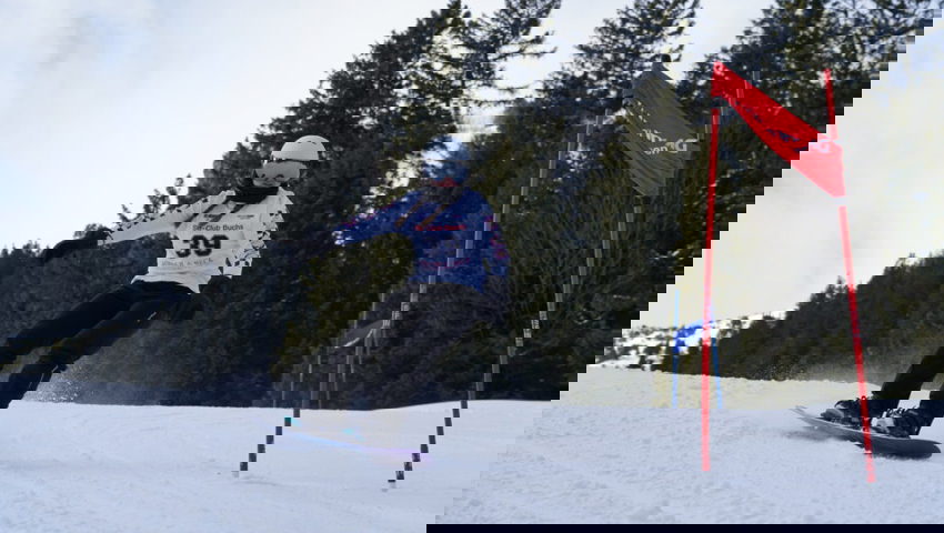  Cliona Berger war die zweitschnellste Snowboarderin. 