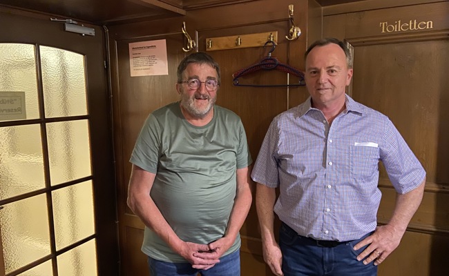 Hanspeter Dürr, Kandidat für das Präsidium der Ortsgemeinde, stellte sich an der HV der SP vor