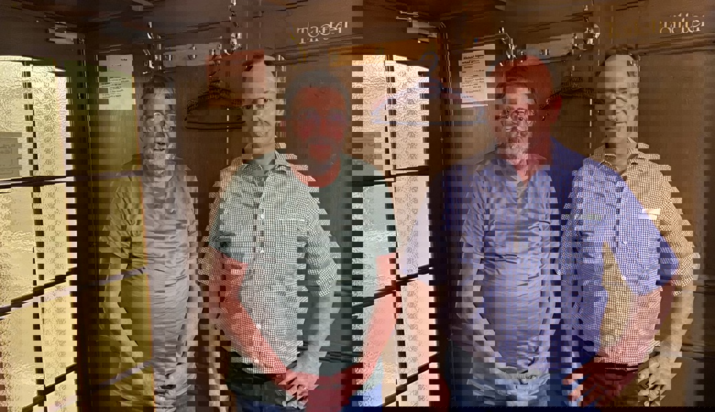  Präsident Bruno Willi (links) und der Kandidat Hanspeter Dürr. 