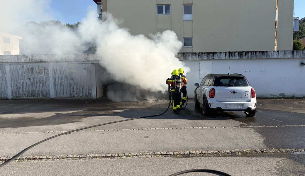 Garagenbox ausgebrannt – 15'000 Franken Schaden