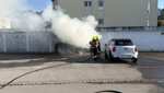 Garagenbox ausgebrannt – 15'000 Franken Schaden