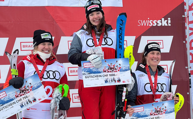 Lorina Zelger fährt im Slalom zur Bronzemedaille