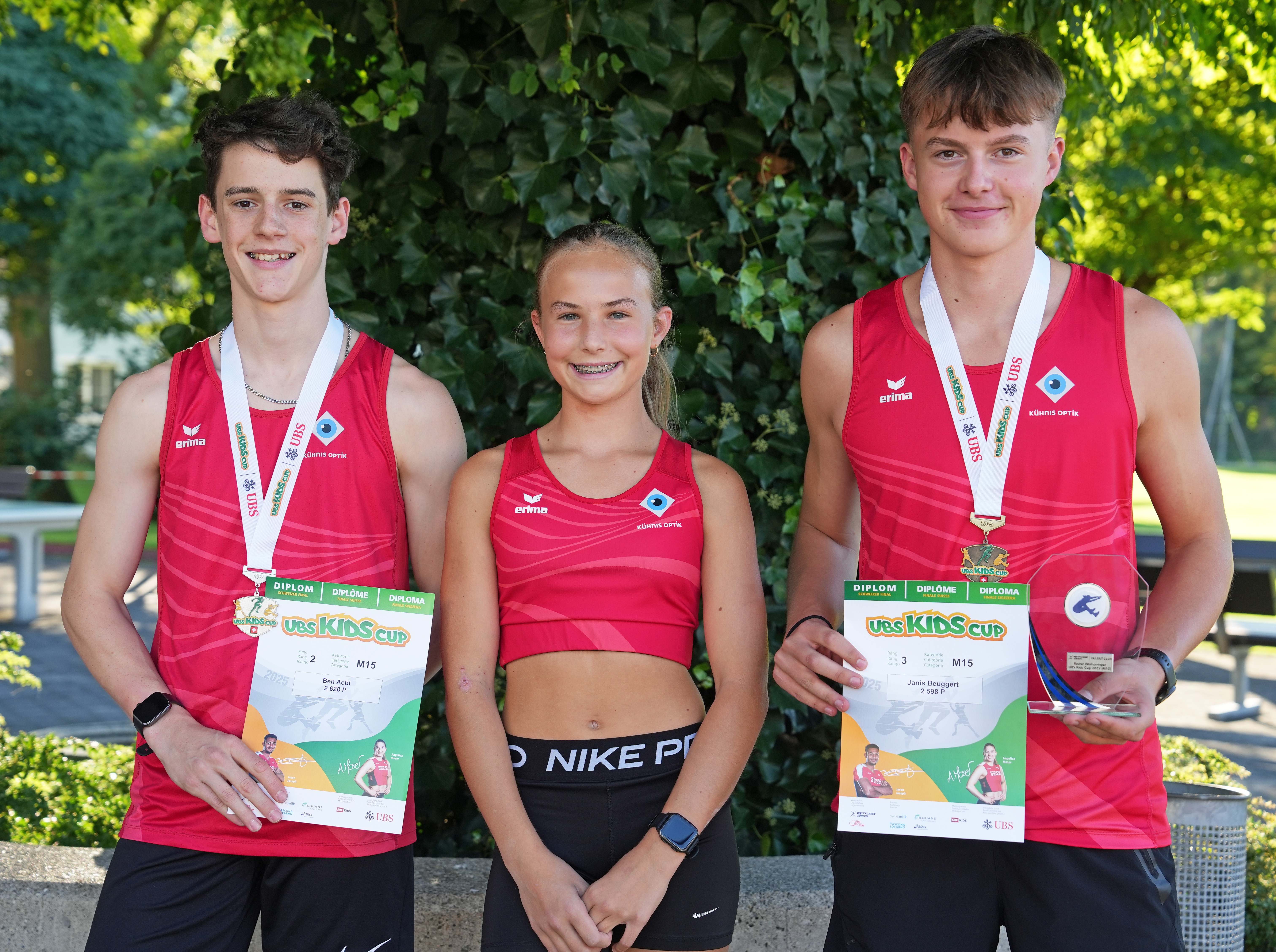 Ben Aebi im Schweizer Final auf dem Podest