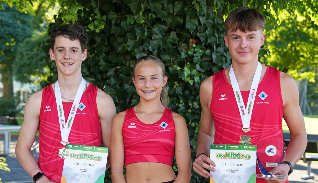 Von links nach rechts: Ben Aebi, Malea Fischer und Janis Beuggert überzeugten.
