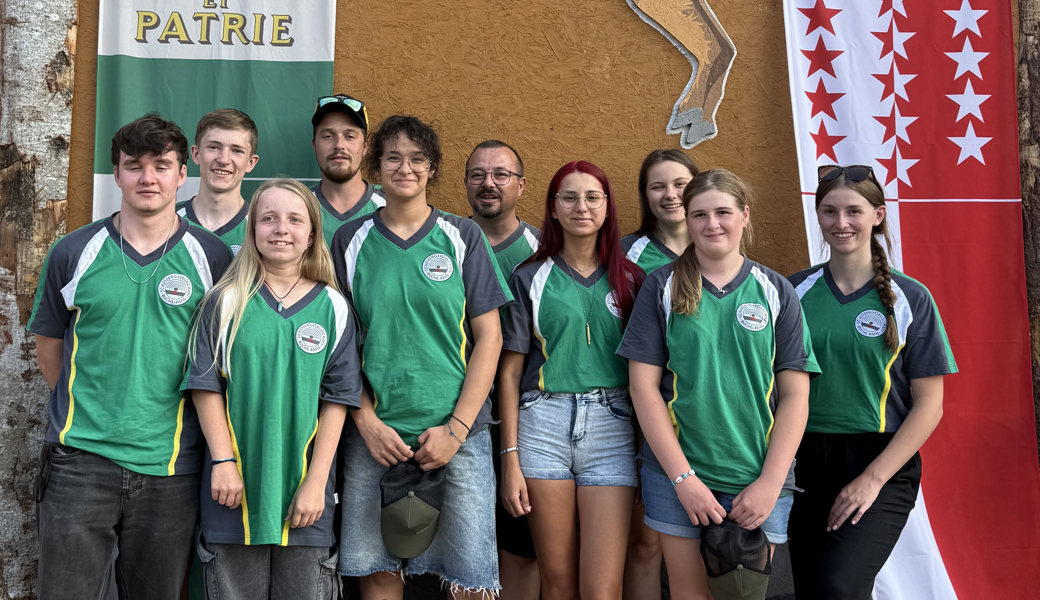 Zufriedene Gesichter nach toller Leistung: Die Delegation Jungschützen der Schützengesellschaft Buchs-Räfis.