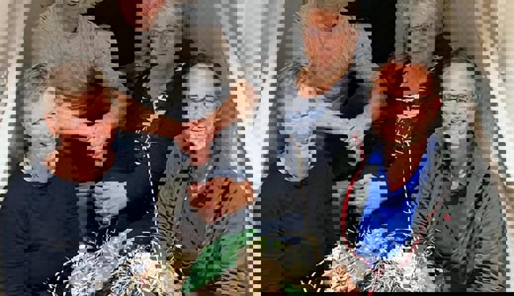  Zufriedene Gesichter (von links): Margrit Roduner Gabathuler, Urs Scherrer, Michèle Laudenbach, Uschi Bärlocher, Kathrin Stump, Rolf Domenig. 