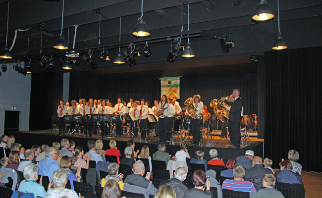 Der Musikverein sorgte an einem Konzert für gute Unterhaltung und Stimmung