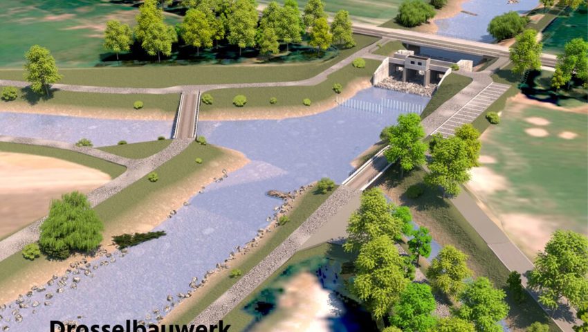  Herzstück des Generationsprojekts ist das Drosselbauwerk.