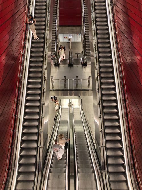  «Rolltreppe», fotografiert mit einem Handy, gewann Gold. 