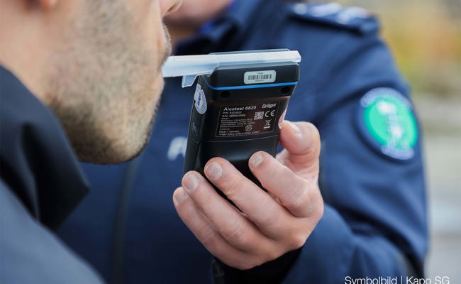 Drei betrunkene Autofahrer in Buchs erwischt