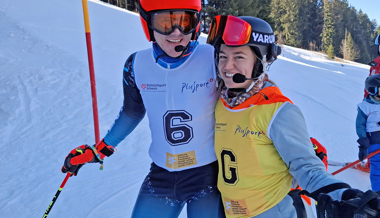 Sie leiht dem fast blinden Skifahrer ihre Augen