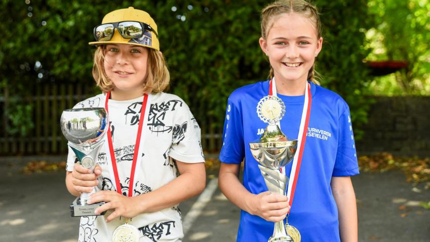 Die Schnellsten: Silvan Hofmänner (links) und Lea Keusch (rechts).