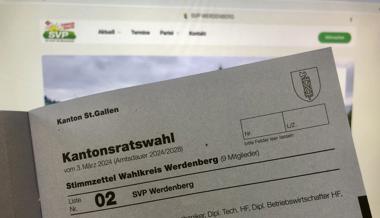 Das sind die Kandidaten der Liste 02: SVP Werdenberg