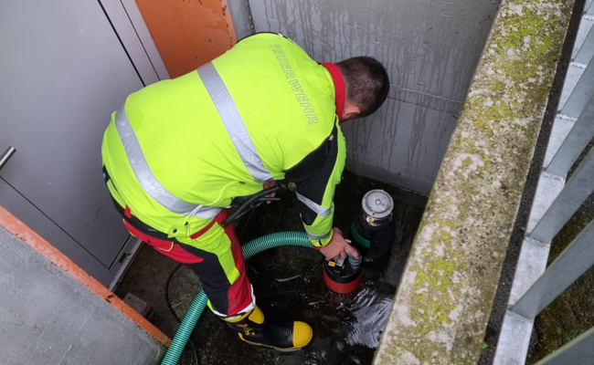 Dauerregen: Feuerwehreinsätze in überschaubarem Rahmen