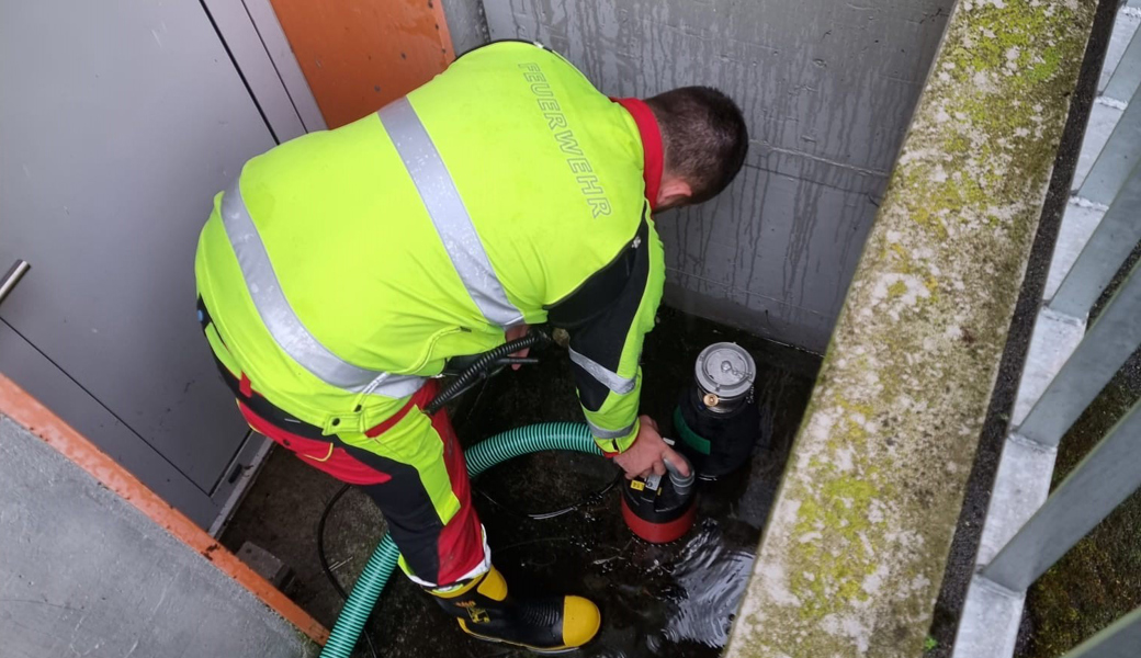 Am meisten zu tun hatten die Feuerwehrleute in der Stadt Buchs.