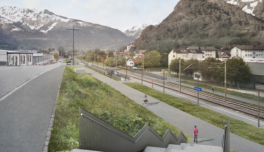  So würde die Bahnhaltestelle Fährhütte in Trübbach aussehen – sofern sie den realisiert wird. 