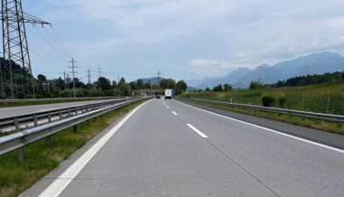 Auffahrkollision auf Autobahn bei Rüthi – 17-jähriger Beifahrer verletzt