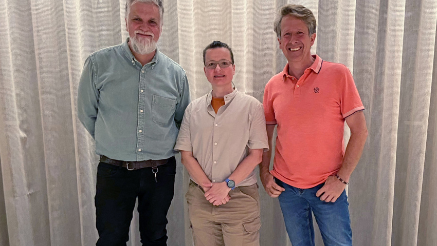 Von links: Hans Schlegel, Cécile Weber und Lorenz Bertsch. Von links: Hans Schlegel, Cécile Weber und Lorenz Bertsch.