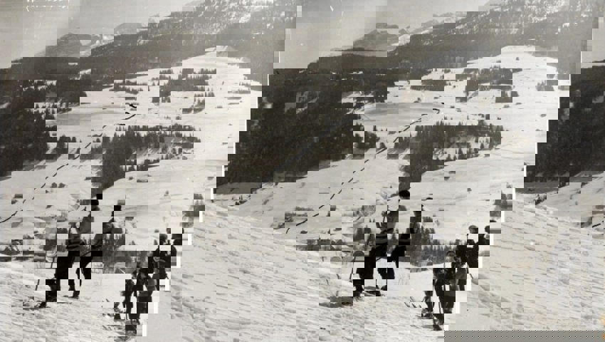  «Wildhaus, Skisport»: So bezeichnete Fotograf Julius Buchmann, Grabs, 1935 diese Postkarte.