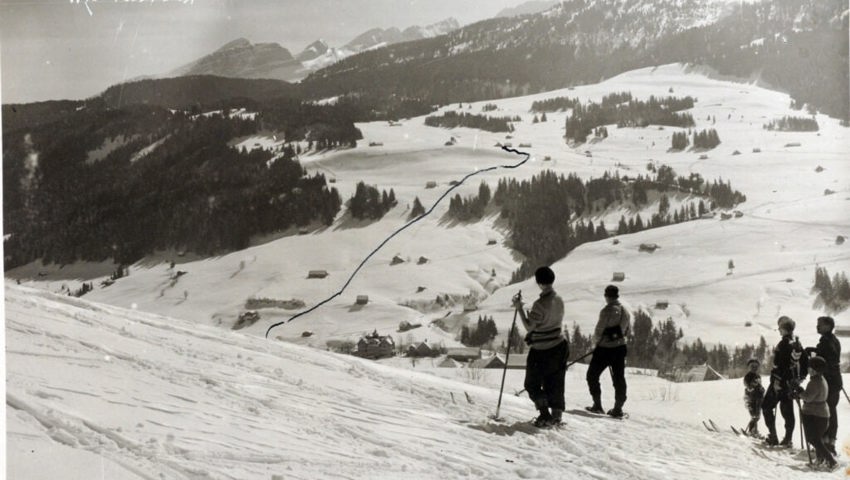  «Wildhaus, Skisport»: So bezeichnete Fotograf Julius Buchmann, Grabs, 1935 diese Postkarte.