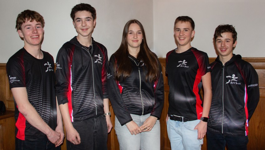 Die neuen Mitglieder des STV Sax.