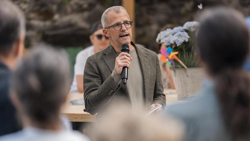 Zufrieden: Thomas Gnägi, Schlossleiter.