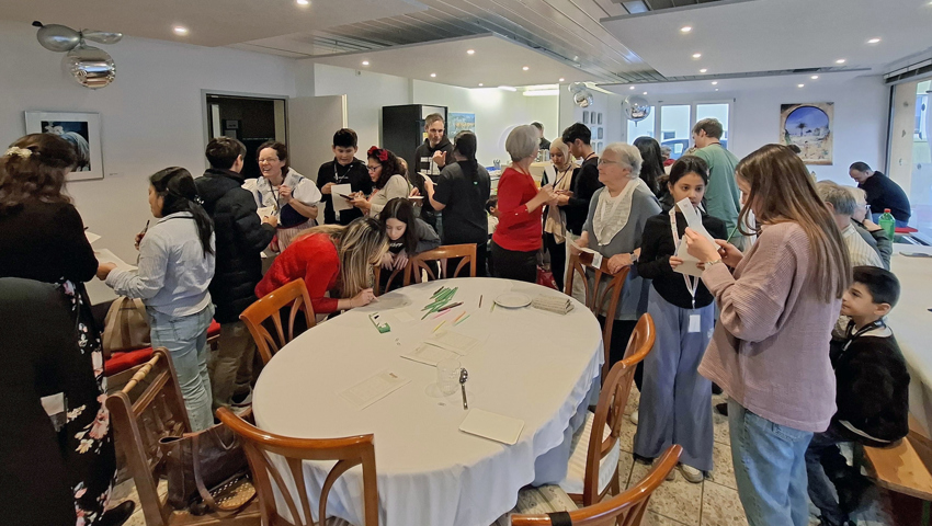 Das Bingo-Spiel half beim Austausch.