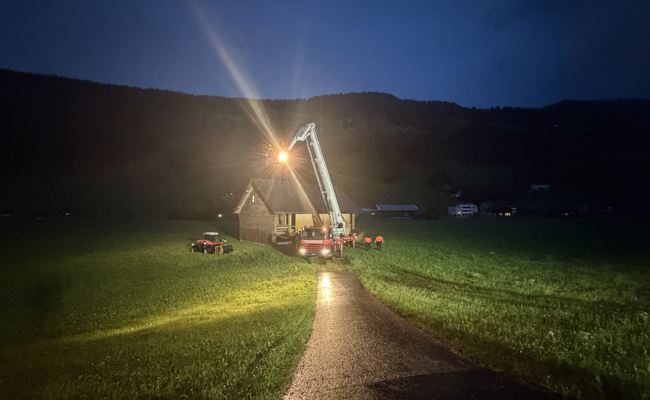 Blitz schlägt in Scheune ein – 100'000 Franken Schaden