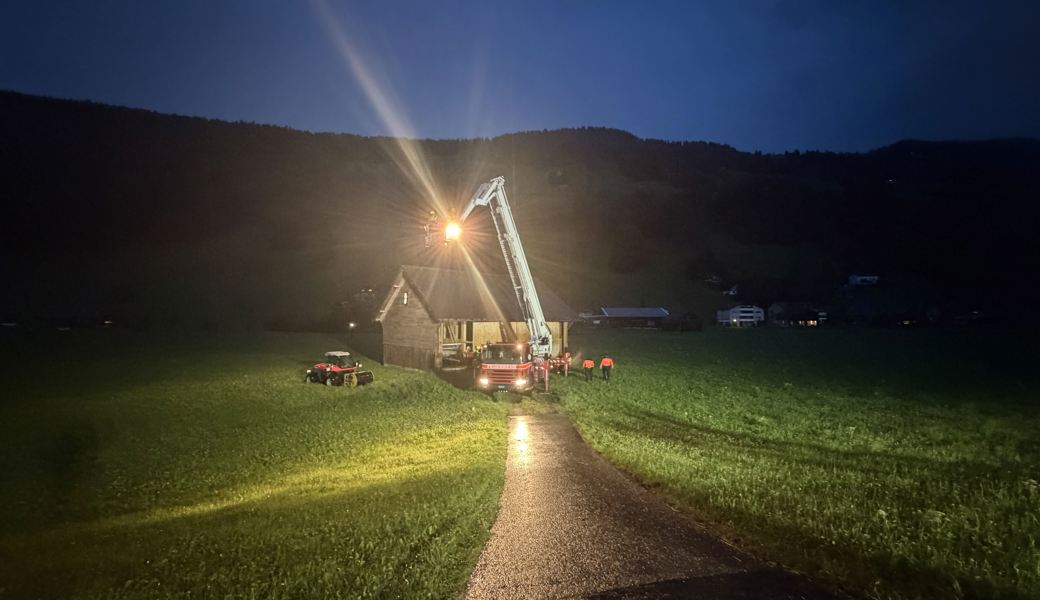 Blitz schlägt in Scheune ein – 100'000 Franken Schaden