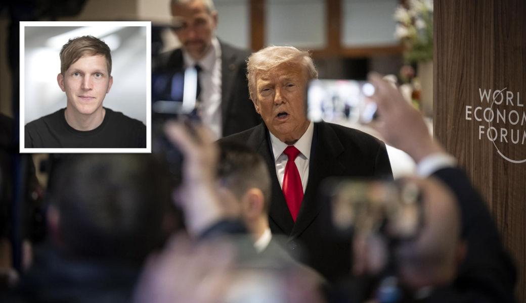 Mittendrin statt nur dabei: Donald Trump im Fokus der Medien - eines von vielen Bildern von Gian Ehrenzeller.