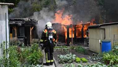 Schrebergärten in Flammen – über 150’000 Franken Schaden