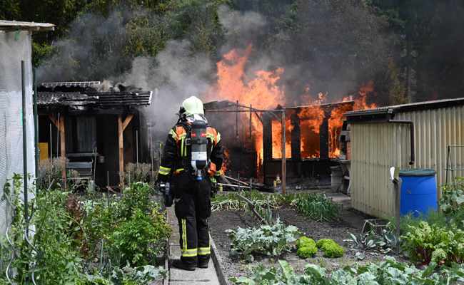 Schrebergärten in Flammen – über 150’000 Franken Schaden