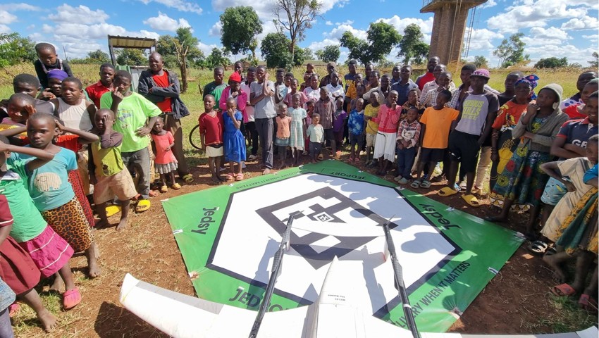 Eine Jedsy-Drohne in Malawi.