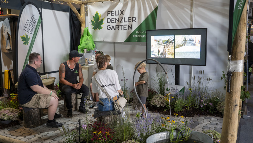 Der Name ist Programm: Der Stand von Felix Denzler Garten aus Grabs. Der Name ist Programm: Der Stand von Felix Denzler Garten aus Grabs.