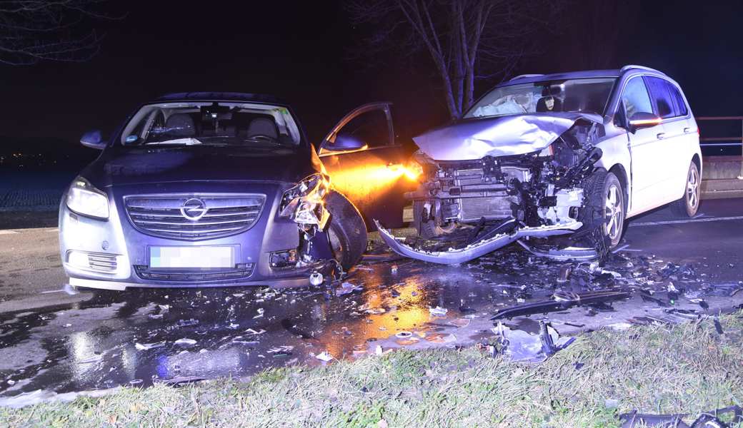 Der Zusammenstoss war heftig,