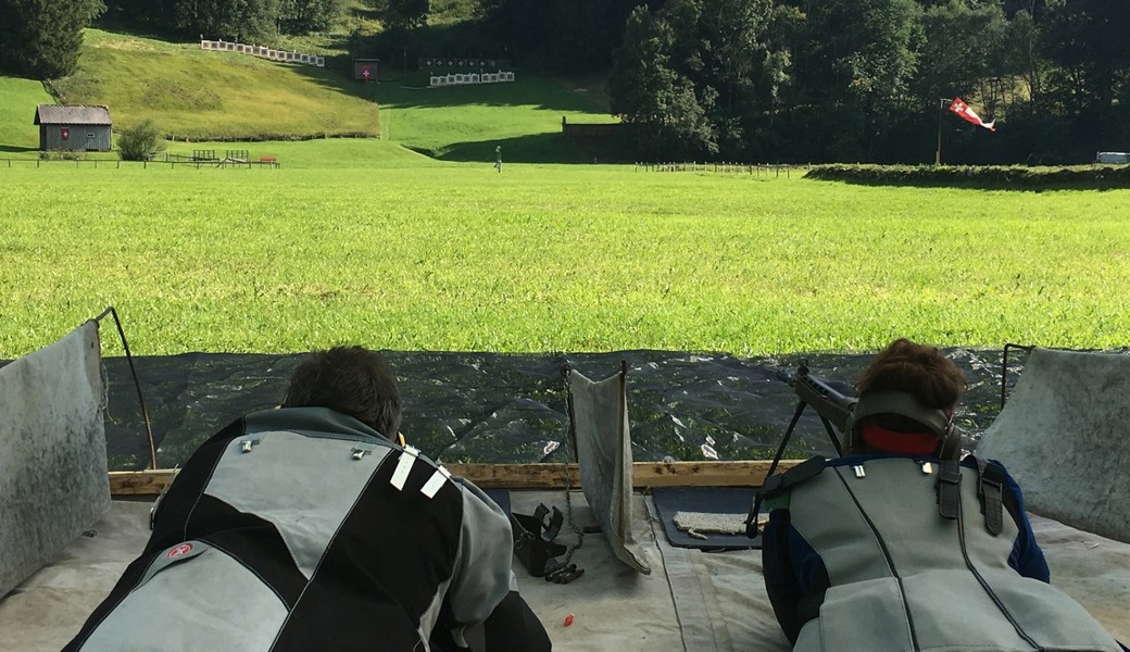 Die Zielscheibe befindet sich in einer Entfernung von 300 Metern.